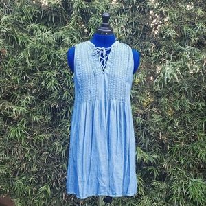 Light Denim Shift Dress
